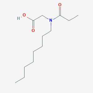 molecular formula C13H25NO3 B1401570 N-辛基-N-丙酰甘氨酸 CAS No. 920982-58-7