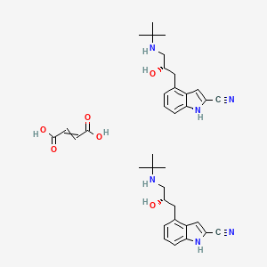 molecular formula C36H46N6O6 B1401572 S(-)-Cyanopindolol hemifumarate salt CAS No. 874882-72-1