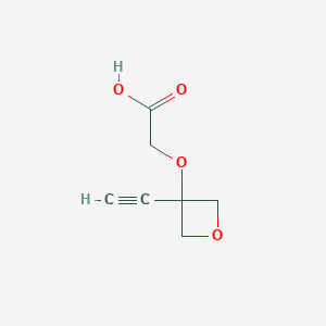 molecular formula C7H8O4 B1401574 2-((3-Ethynyloxetan-3-yl)oxy)acetic acid CAS No. 1379811-83-2