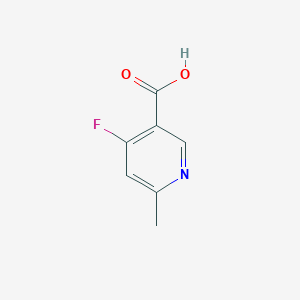 molecular formula C7H6FNO2 B1401577 4-Fluoro-6-methylnicotinic acid CAS No. 1060806-01-0
