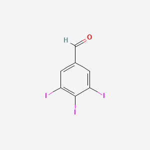 molecular formula C7H3I3O B1401578 3,4,5-Triiodobenzaldehyde CAS No. 1083181-39-8