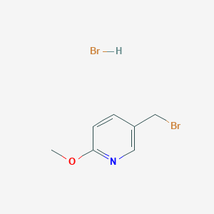 molecular formula C7H9Br2NO B1401583 5-(Bromomethyl)-2-methoxypyridine hydrobromide CAS No. 1588441-28-4