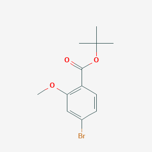 molecular formula C12H15BrO3 B1401589 tert-Butyl 4-bromo-2-methoxybenzoate CAS No. 1260897-35-5