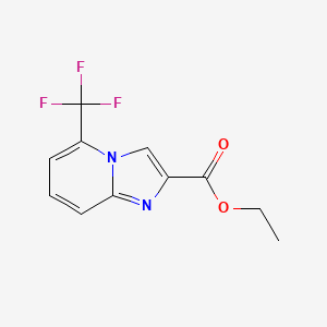 molecular formula C11H9F3N2O2 B1401590 Ethyl 5-(trifluoromethyl)imidazo[1,2-a]pyridine-2-carboxylate CAS No. 1260885-46-8