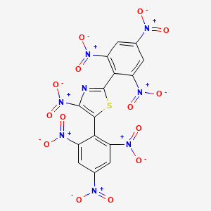 4-Nitro-2,5-bis(2,4,6-trinitrophenyl)-1,3-thiazole