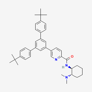 5-[3,5-bis(4-tert-butylphenyl)phenyl]-N-[(1S,2S)-2-(dimethylamino)cyclohexyl]pyridine-2-carboxamide