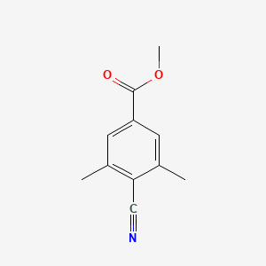 molecular formula C11H11NO2 B1401608 Methyl 4-cyano-3,5-dimethylbenzoate CAS No. 1001055-67-9