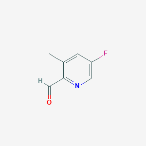 molecular formula C7H6FNO B1401610 5-Fluoro-3-methylpyridine-2-carbaldehyde CAS No. 780801-57-2