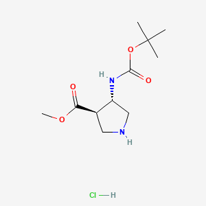 Methyl trans-4-(tert-butoxycarbonylamino)pyrrolidine-3-carboxylate hydrochloride