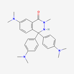 7-(dimethylamino)-4,4-bis[4-(dimethylamino)phenyl]-2-methyl-3H-phthalazin-1-one