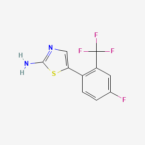 5-(4-Fluoro-2-(trifluoromethyl)phenyl)thiazol-2-amine