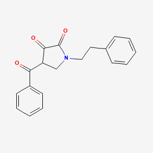 4-Benzoyl-1-(2-phenylethyl)pyrrolidine-2,3-dione