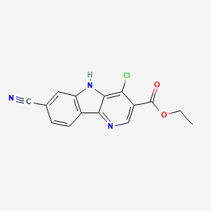 Ethyl 4-chloro-7-cyano-5H-pyrido[3,2-b]indole-3-carboxylate