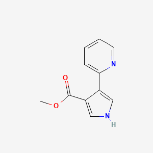 molecular formula C11H10N2O2 B1401622 Methyl 4-(pyridin-2-yl)-1H-pyrrole-3-carboxylate CAS No. 1260892-95-2