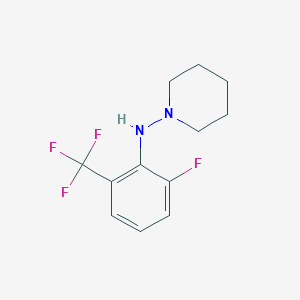molecular formula C12H14F4N2 B1401624 N-(2-Fluoro-6-(trifluoromethyl)-phenyl)piperidin-1-amine CAS No. 1713163-53-1