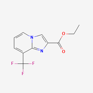 molecular formula C11H9F3N2O2 B1401631 8-(三氟甲基)咪唑并[1,2-a]吡啶-2-甲酸乙酯 CAS No. 1363404-84-5
