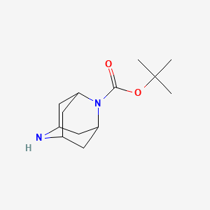 molecular formula C13H22N2O2 B1401635 叔丁基 2,6-二氮杂金刚烷-2-羧酸酯 CAS No. 1251016-59-7
