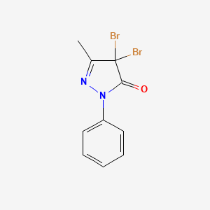 4,4-Dibromo-5-methyl-2-phenyl-2,4-dihydro-3h-pyrazol-3-one