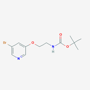 molecular formula C12H17BrN2O3 B1401642 tert-Butyl (2-((5-bromopyridin-3-yl)oxy)ethyl)carbamate CAS No. 882169-78-0