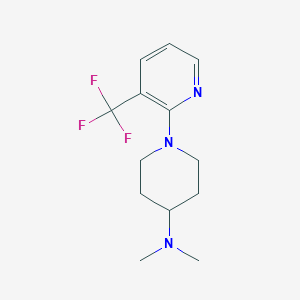 molecular formula C13H18F3N3 B1401643 N,N-Dimethyl-1-[3-(trifluoromethyl)pyridin-2-YL]piperidin-4-amine CAS No. 1774895-91-8