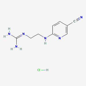 1-(2-((5-Cyanopyridin-2-yl)amino)ethyl)guanidine hydrochloride