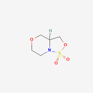 molecular formula C5H9NO4S B14016476 (S)-Tetrahydro-3H-[1,2,3]oxathiazolo[4,3-c][1,4]oxazine 1,1-dioxide 