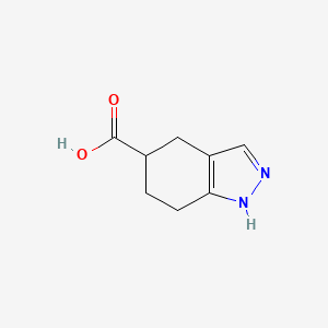 molecular formula C8H10N2O2 B1401649 4,5,6,7-Tetrahydro-1H-indazole-5-carboxylic acid CAS No. 52834-38-5