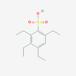 B14016492 2,3,4,6-Tetraethylbenzenesulfonic acid CAS No. 63877-65-6