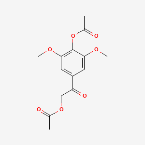 4-[(Acetyloxy)acetyl]-2,6-dimethoxyphenyl acetate