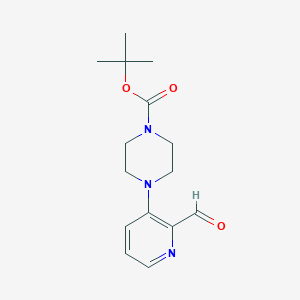 molecular formula C15H21N3O3 B1401653 tert-Butyl 4-(2-formylpyridin-3-yl)piperazine-1-carboxylate CAS No. 912478-62-7