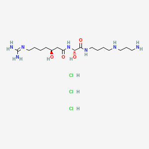 molecular formula C17H40Cl3N7O4 B1401656 苦瓜菌素三盐酸盐 CAS No. 80952-47-2