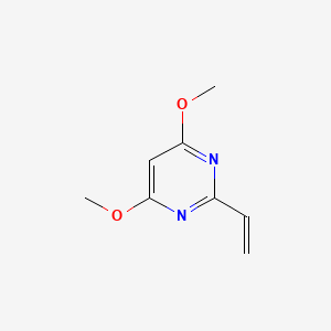 molecular formula C8H10N2O2 B1401660 4,6-Dimethoxy-2-vinylpyrimidine CAS No. 850234-80-9
