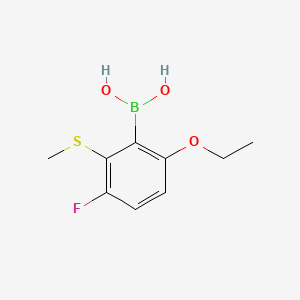 (6-Ethoxy-3-fluoro-2-(methylthio)phenyl)boronic acid