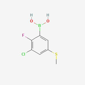 (3-Chloro-2-fluoro-5-(methylthio)phenyl)boronic acid