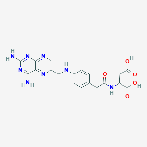 2-[[2-[4-[(2,4-Diaminopteridin-6-yl)methylamino]phenyl]acetyl]amino]butanedioic acid