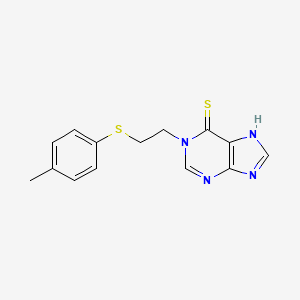 1-[2-(4-methylphenyl)sulfanylethyl]-7H-purine-6-thione