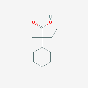 2-Cyclohexyl-2-methylbutanoic acid