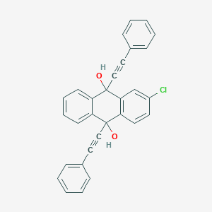 2-Chloro-9,10-bis(2-phenylethynyl)anthracene-9,10-diol