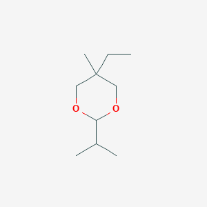 molecular formula C10H20O2 B14016736 5-Ethyl-5-methyl-2-(propan-2-yl)-1,3-dioxane CAS No. 39113-60-5