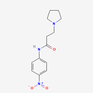 1-Pyrrolidinepropanamide, N-(4-nitrophenyl)-