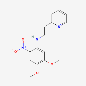 2-Pyridineethanamine, N-(4,5-dimethoxy-2-nitrophenyl)-