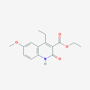 ethyl 4-ethyl-6-methoxy-2-oxo-1H-quinoline-3-carboxylate