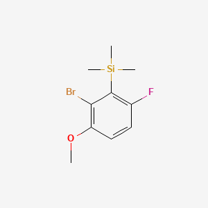 molecular formula C10H14BrFOSi B14016817 (2-Bromo-6-fluoro-3-methoxyphenyl)trimethylsilane 