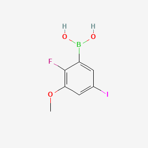 (2-Fluoro-5-iodo-3-methoxyphenyl)boronic acid