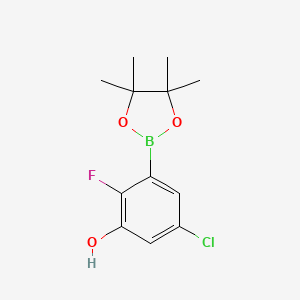 5-Chloro-2-fluoro-3-(4,4,5,5-tetramethyl-1,3,2-dioxaborolan-2-yl)phenol