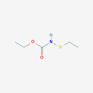 molecular formula C5H11NO2S B14017243 ethyl N-ethylsulfanylcarbamate CAS No. 51552-67-1