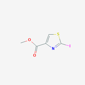 molecular formula C5H4INO2S B14017294 Methyl 2-iodothiazole-4-carboxylate 