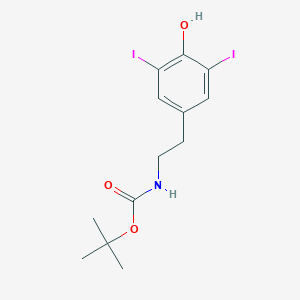 molecular formula C13H17I2NO3 B140173 N-叔丁氧羰基 3,5-二碘酪氨酸 CAS No. 788824-51-1