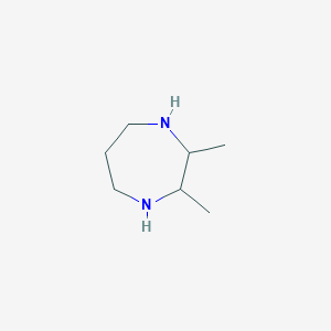 molecular formula C7H16N2 B14017367 2,3-Dimethyl-1,4-diazepane 