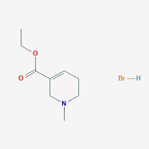 molecular formula C9H16BrNO2 B14017398 Ethyl 1,2,5,6-tetrahydro-1-methyl-3-pyridinecarboxylate hydrobromide CAS No. 6027-10-7